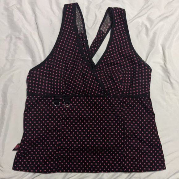 Tripp NYC Halter top sz L Hot topic Y2k Goth - Picture 1 of 6